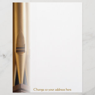 Customisable En-tête de lettre de tuyau d'organe avec l'adresse