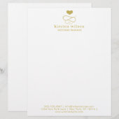 Customisable En-tête de lettre de wedding planner de l'ornement (Devant / Derrière)