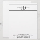 Customisable En-tête de lettre SilverScript MatchBusinessCard (Devant / Derrière)