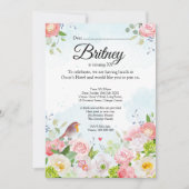 Customisable Female Birthday Invitation – Editable Kaart (Voorkant)