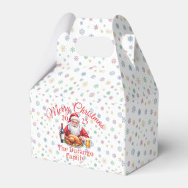 Customisable Jolly Santa Claus Christmas Party  Bedankdoosjes