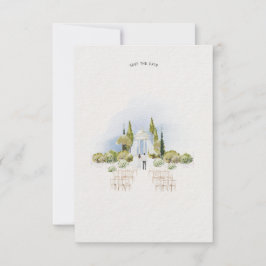 Customisable "Save the Date" wedding Stationery Kaart