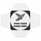 Customisable Soccer Team Winged Football Boot Logo (Plat)