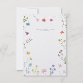 Customisable wedding invitation kaart