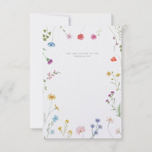 Customisable wedding invitation kaart (Voorkant)