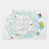 customisé 2013 serviettes de cuisine de calendrier (Horizontal)