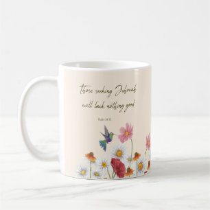 Customisé 2022 JW Année texte - oiseau fleur Mug