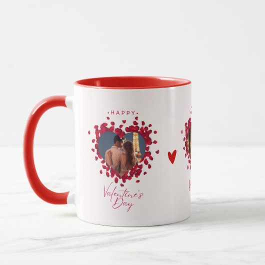 Customisé 3 Photos Collage Mug Valentines Day (Gauche)
