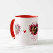 Customisé 3 Photos Collage Mug Valentines Day (Devant gauche)