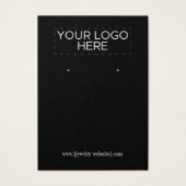 Customisé Ajouter votre logo Écran d'oreille noir (Devant)