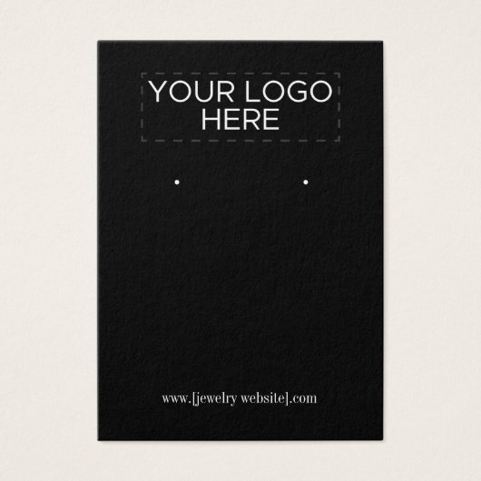 Customisé Ajouter votre logo Écran d'oreille noir (Devant)