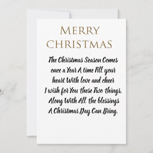 Customisé Classic Vos Propres Cartes De Noël Joyeu (Devant)