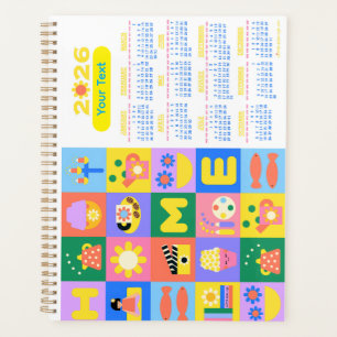 Customisé Cute and Happy Home Calender 2026