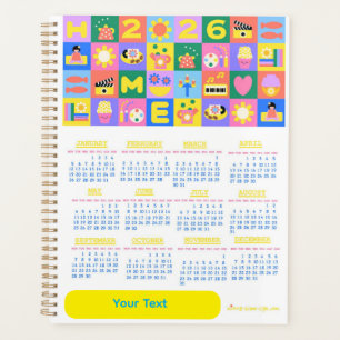 Customisé Cute and Happy Home Calender 2026