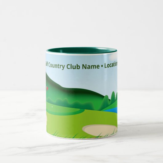 Customisé Golf Café Mug pour les femmes Golfeuses (Centre)