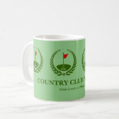 Customisé Golf Club Membre Cadeau Café Mug (Devant gauche)