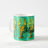 customisé homards principaux tasse de café vert (Devant gauche)
