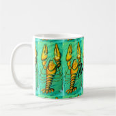 customisé homards principaux tasse de café vert (Gauche)
