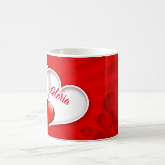 Customisé Je t'aime Mug (Centre)