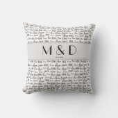 Customisé M. et Mme Mariage Coussin (Recto)