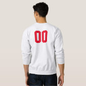 Customisé # sweatshirt de base-ball (Dos entier)