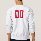 Customisé # sweatshirt de base-ball (Dos)