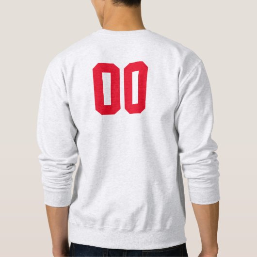 Customisé # sweatshirt de base-ball (Dos)