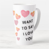 Customisé VEUX DIRE ‘JE T'AIME’ Valentines Mug (Angle droit)