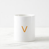 Customised letter V mug (Centre)