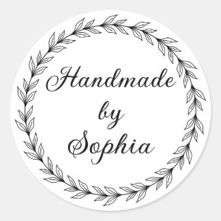 customised name ronde sticker