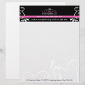 Customisée Élégant + En-tête de lettre audacieux de wedding (Devant / Derrière)