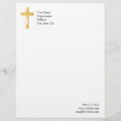 Customisée En-tête de lettre Christian Cross (Devant)