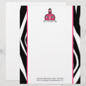 Customisée En-tête de lettre de professeur - copie et rose de (Devant / Derrière)