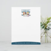 Customisée En-tête de lettre de professionnel de garde (Debout devant)