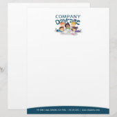 Customisée En-tête de lettre de professionnel de garde (Devant / Derrière)