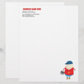 Customisée en-tête de lettre d'électricien (Devant / Derrière)