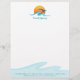 Customisée En-tête de lettre d'organisateur de voyages de