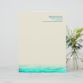 Customisée En-tête de lettre peint moderne de mers (Debout devant)