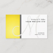 Customiser ce carte de visite de monogramme (Dos)