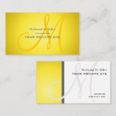 Customiser ce carte de visite de monogramme (Devant / Derrière)