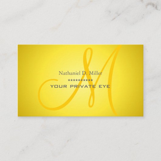 Customiser ce carte de visite de monogramme (Devant)