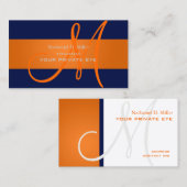 Customiser ce carte de visite de monogramme (Devant / Derrière)