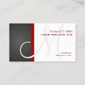 Customiser ce carte de visite de monogramme (Dos)