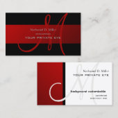 Customiser ce carte de visite de monogramme (Devant / Derrière)