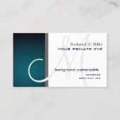 Customiser ce carte de visite de monogramme (Dos)