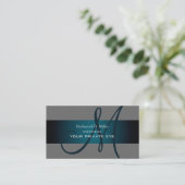 Customiser ce carte de visite de monogramme (Debout devant)