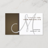 Customiser ce carte de visite de monogramme (Dos)