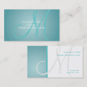 Customiser ce carte de visite de monogramme (Devant / Derrière)