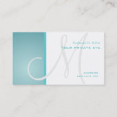 Customiser ce carte de visite de monogramme (Dos)