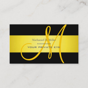 Customiser ce carte de visite de monogramme